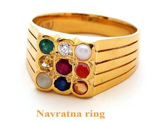 gents navratna diamond rings