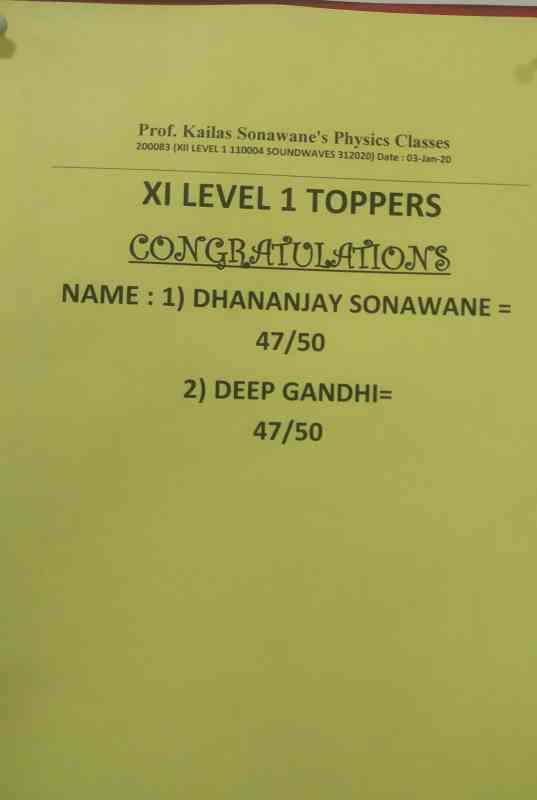 Prof Kailas Sonawane'sPh