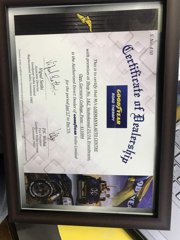 Authorised Tyre Dealers