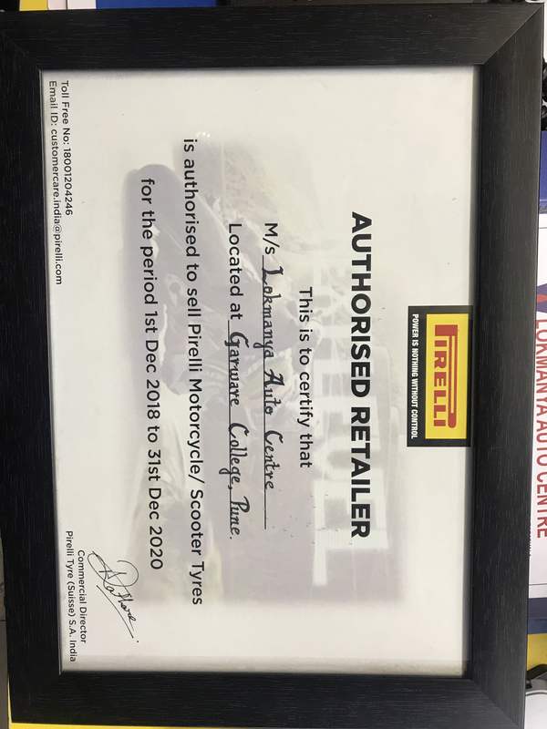 Authorised dealers for Pirelli