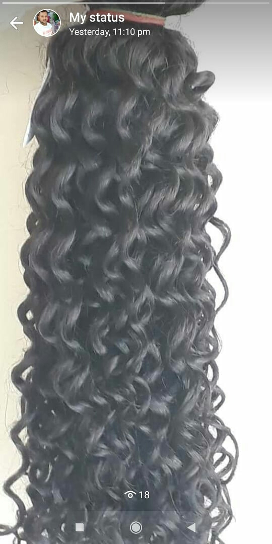 This is curly hair extensions 