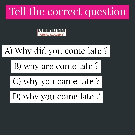 Find the correct Answer.