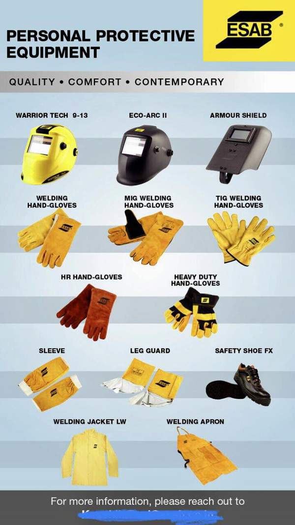 ESAB PPE ITEMS