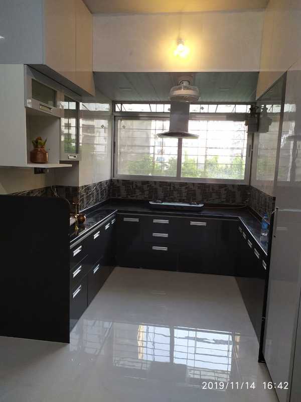 high gloss modern kitchen