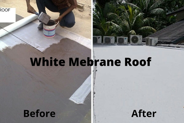 white membrane terrace waterpr