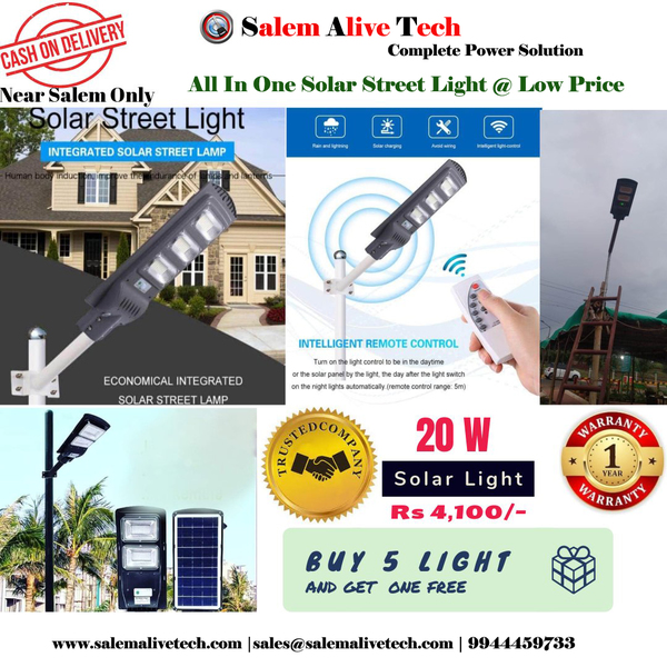 solar street lights installati