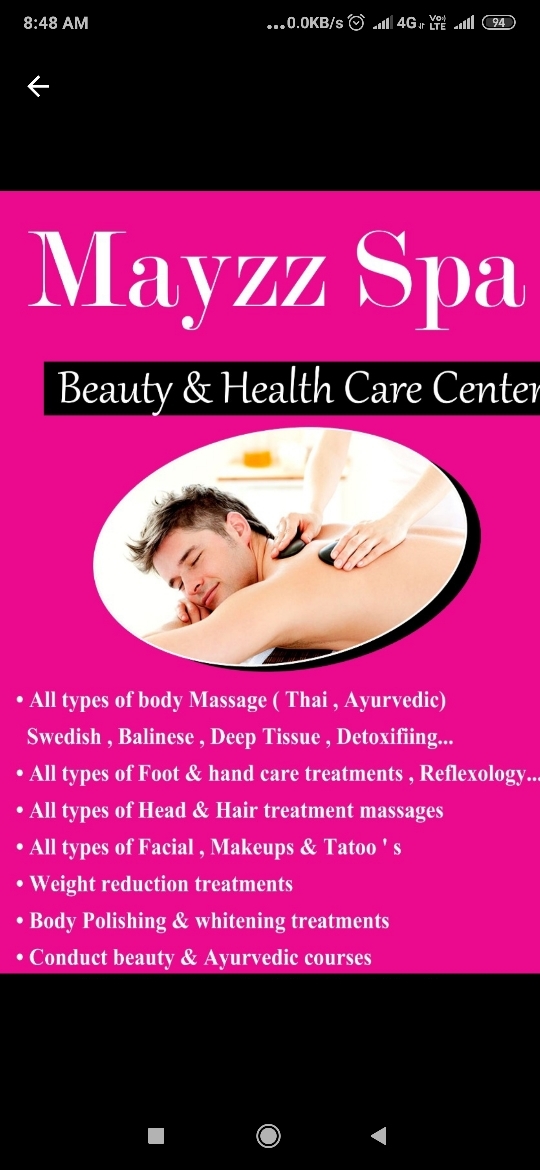 Mayzz spa
Different Types of Massage
Nat