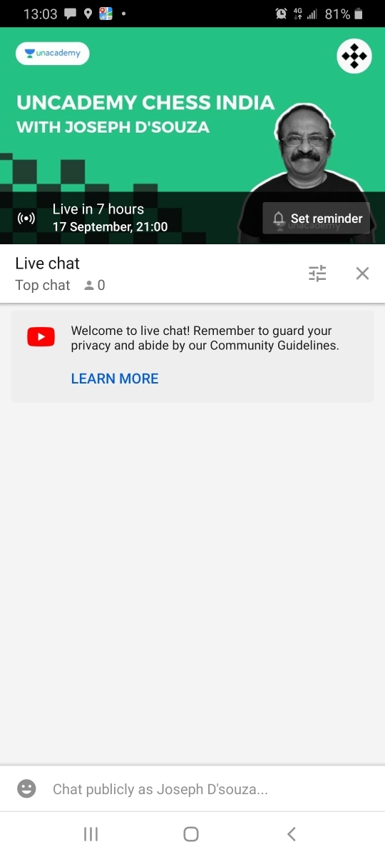 updates search