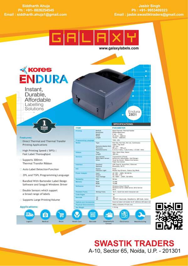 kores barcode printer