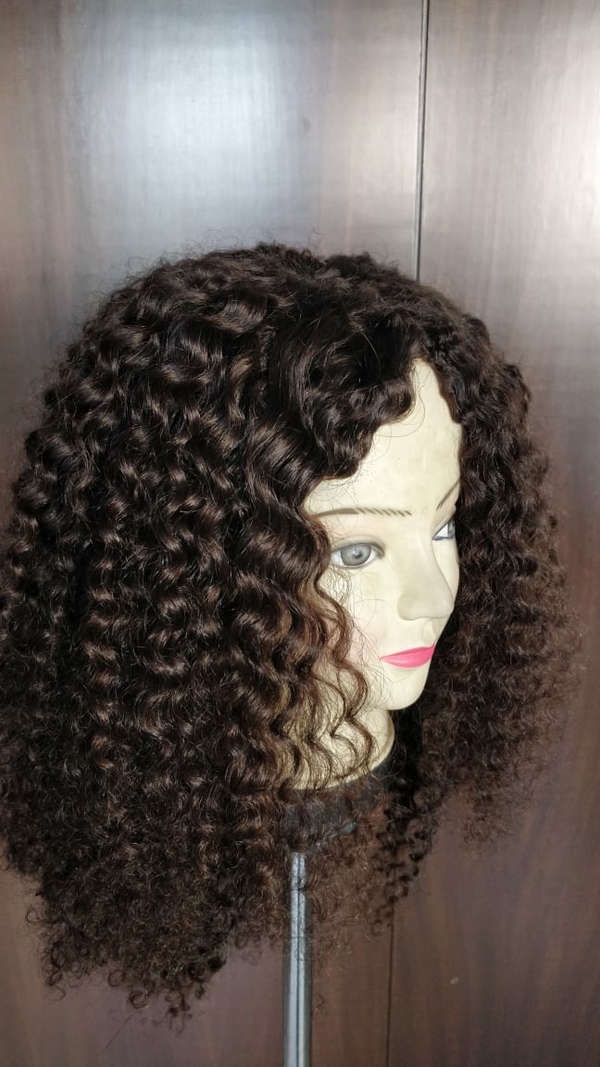 This is Remy curly hair wig .you can do 