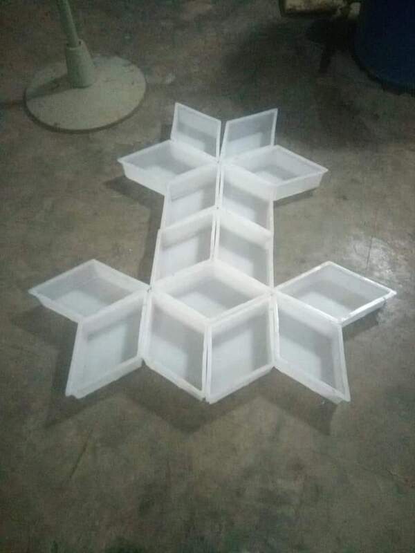 6 inch material plastic
