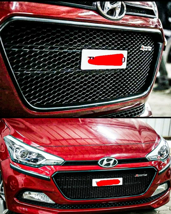front bumper mesh modified