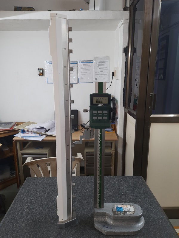 calibration of height gauge