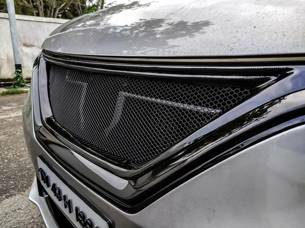 front bumper mesh modified