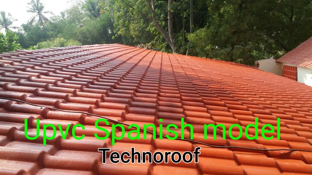 UPVC Spanish Tile roofing sheet ASA Layered h Techno Roof