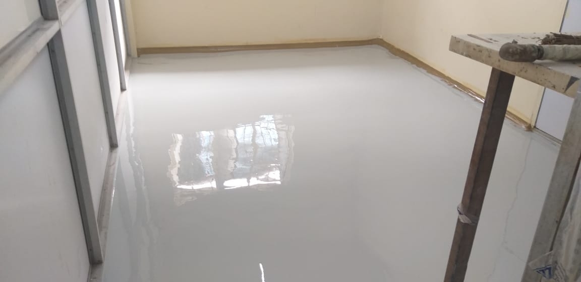 Epoxy flooring for a medical instrument manufactur K2P Industries