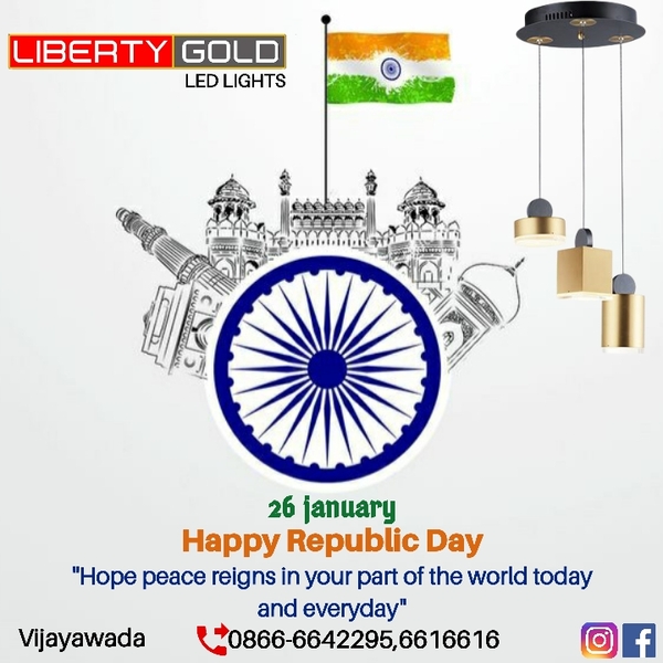 #Happy Republic Day #Libertygold #led #lights
