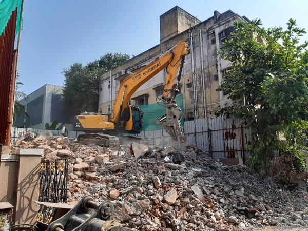 anna nagar shanti colony demol