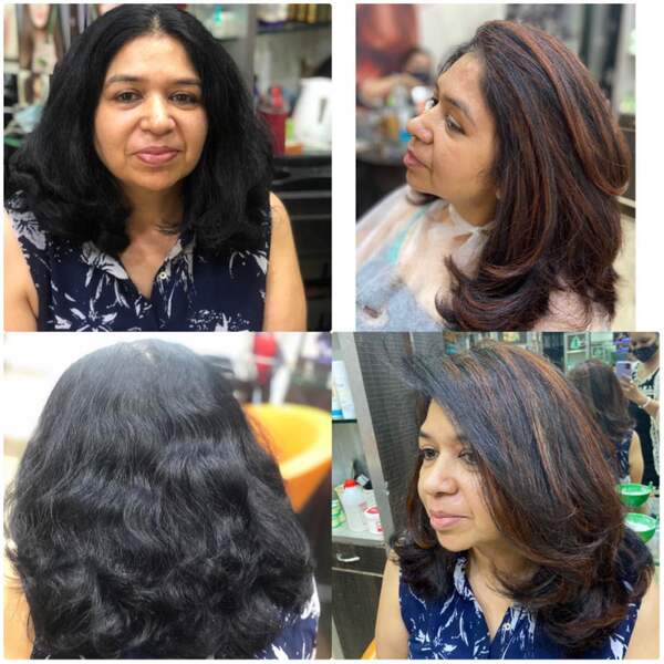 Chestnut brown highlights 