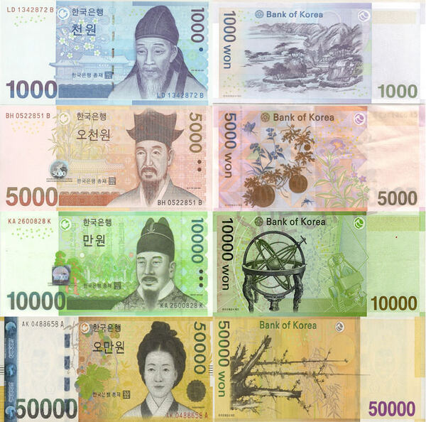 major foreign currency notes