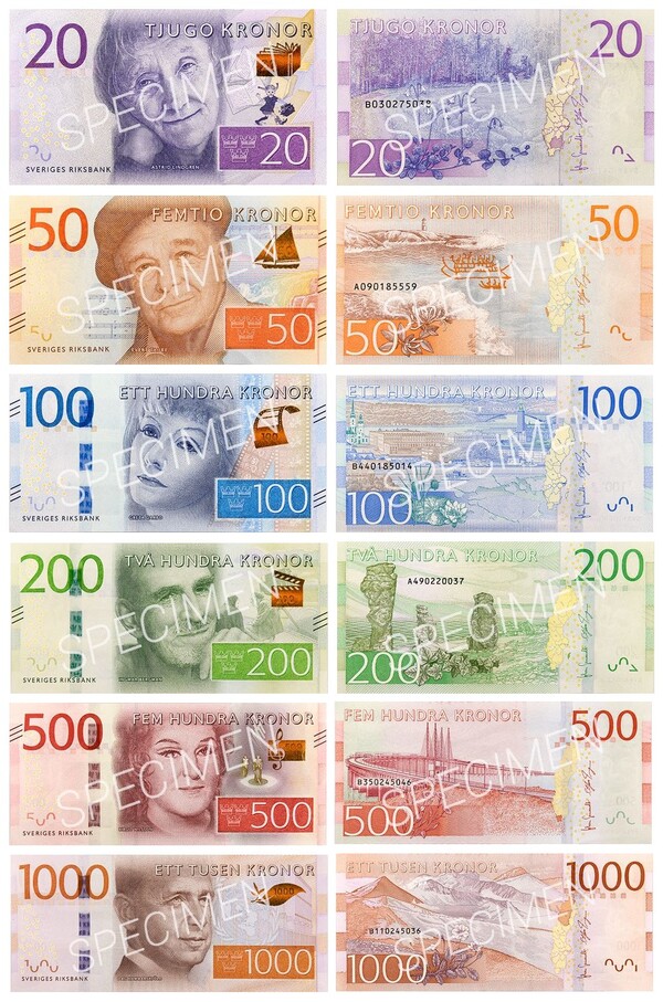 current swedish krona banknote