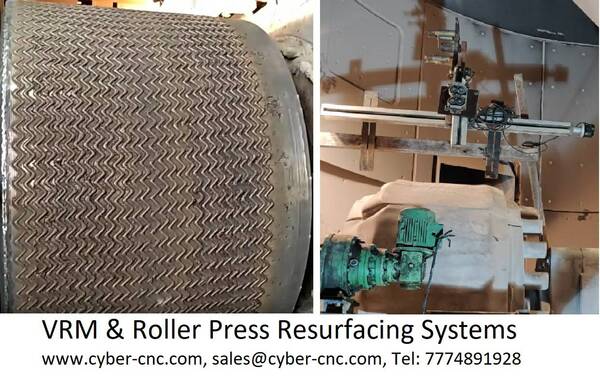 VRM & Roller press repairs and resurfacing | Cybernetic Instruments - Pune