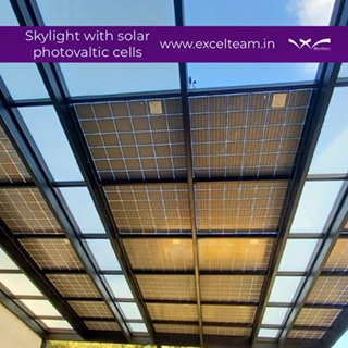 Active façades, solar skylight