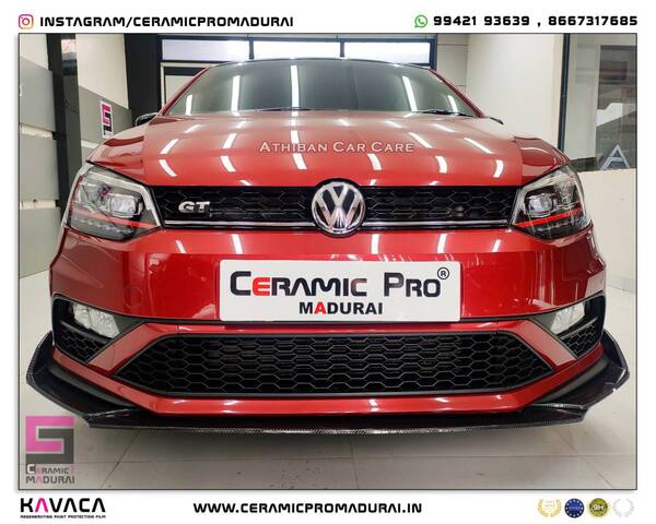 cherry red volkswagen polo nan