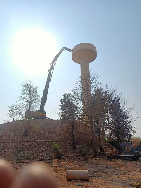 water tank demolition