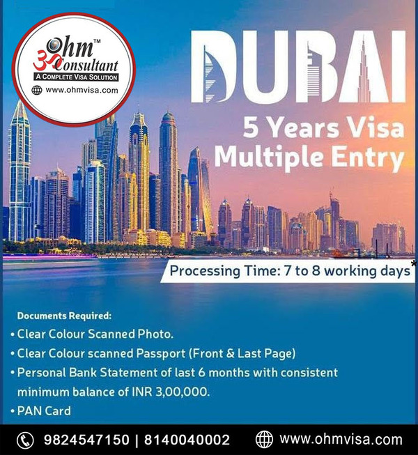 5 years multiple entry visa