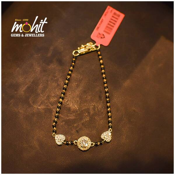 crafted mangal sutra bracelet