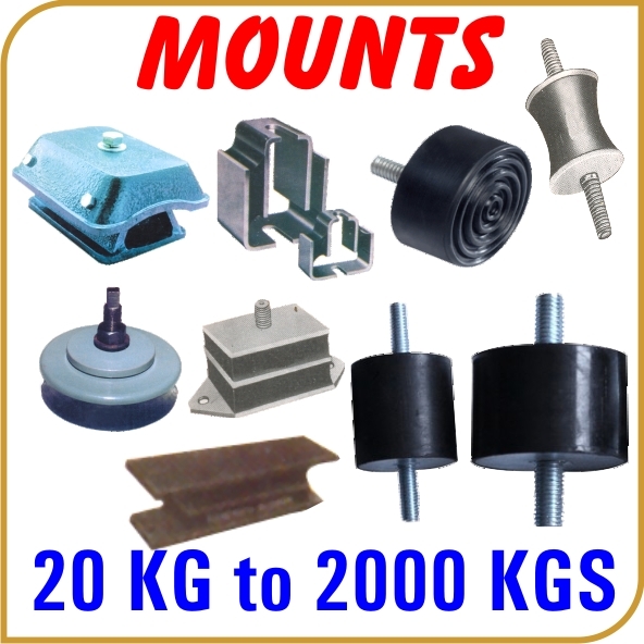 These antivibration mounts are good at noise damp Eastern Rubber