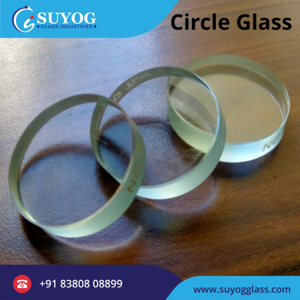 Circle Round Glass Use are oil Level Indicato | Suyog Glass Industries
