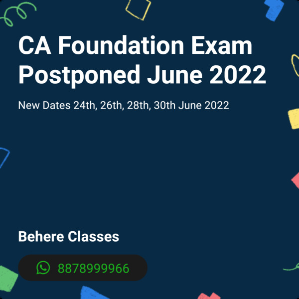 CA Foundation Examination