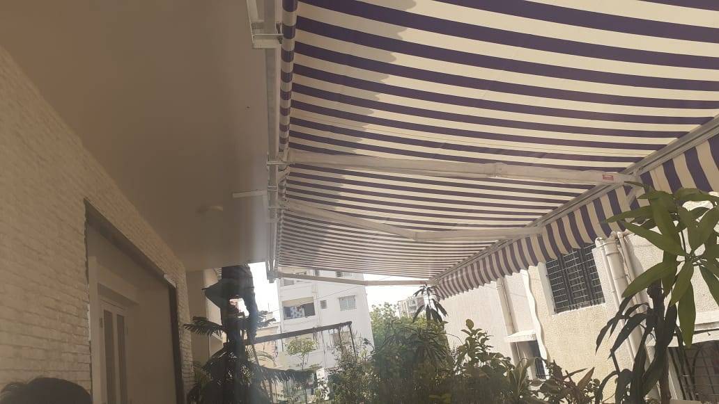 Awning install at Sadar bazar