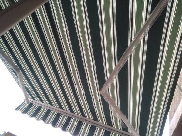 Awning install at medical squa