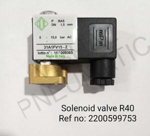 PRODUCT NAME = SOLENOID VLAVE