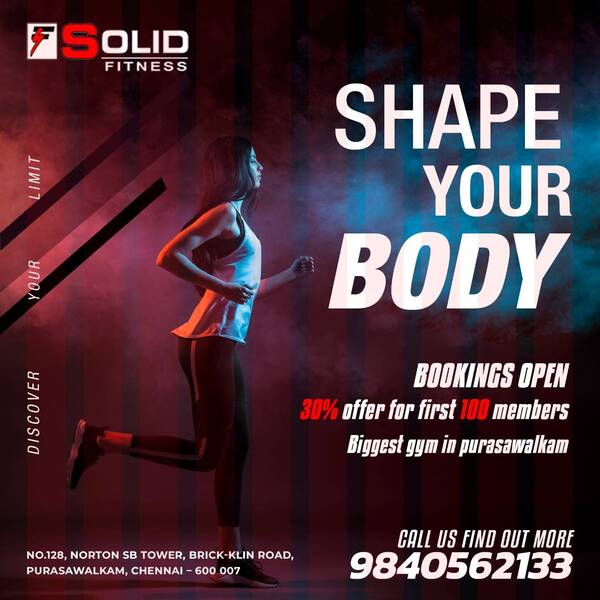 Unisex fitness center in puras