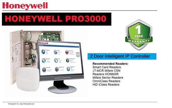 honeywell 2 door 2 reader cont