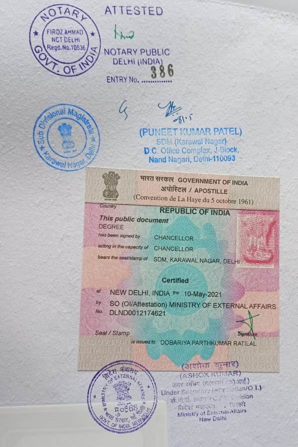 pcc apostilel vadodara
