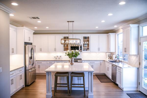 l shape modular kitchen