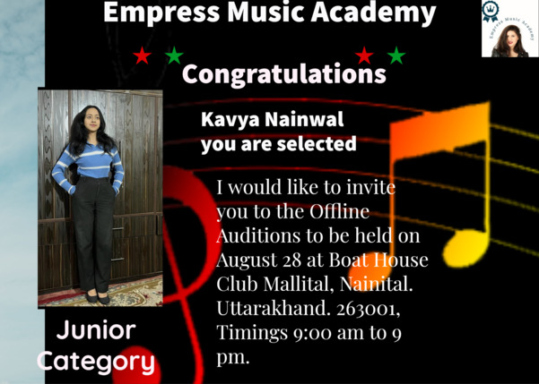 Congratulations, Dear Kav