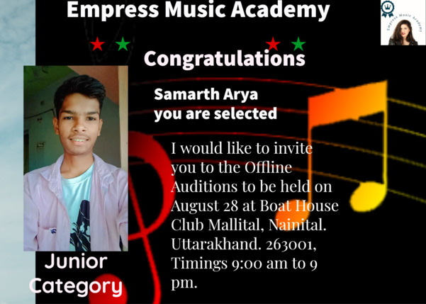 Congratulations, Dear Sam