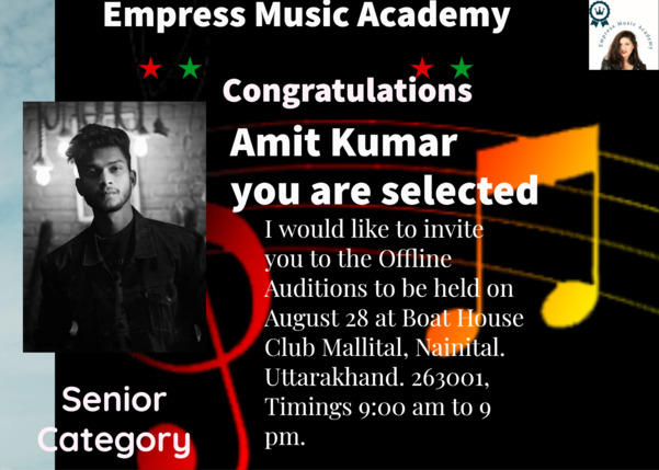 Congratulations, Dear Ami
