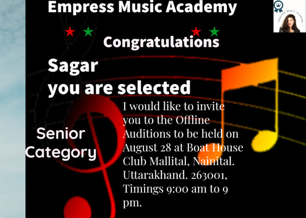 Congratulations, Dear Sag