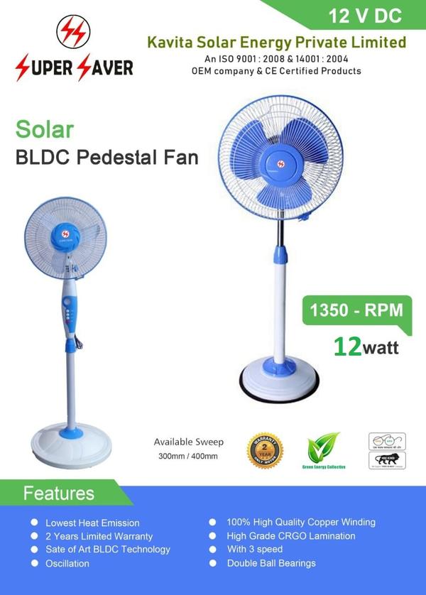 Solar BLDC Table Fan Lowest Heat Emission 2 Solar Energy Equipments
