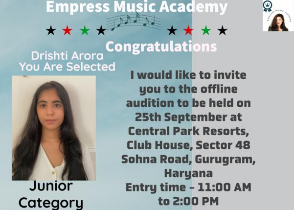 Congratulations, Dear Dri