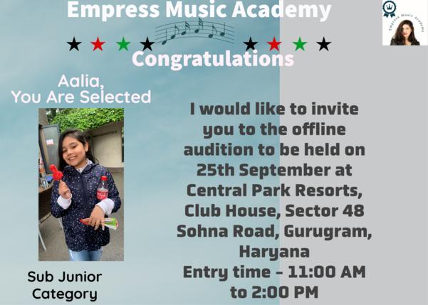 Congratulations, Dear Aal