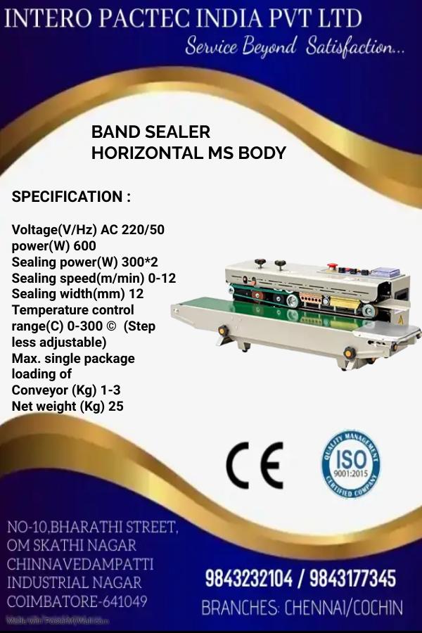 Horizontal Band Sealing Machine In Coimbatore INTERO PACTEC