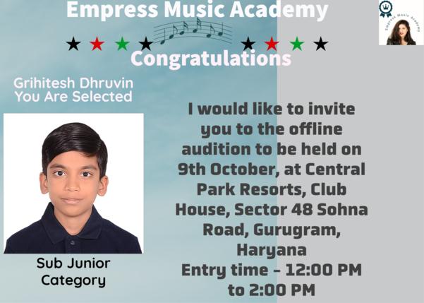  Congratulations, Dear G